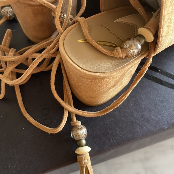 Brian Atwood Suede sandals-7.5 - Picture 3 of 4